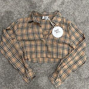 Princess Polly cropped shirt